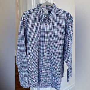 Brooks Brothers Regent Multicolor Plaid Button Down Shirt XL